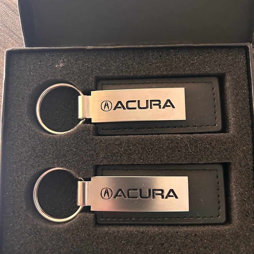 Acura Black and Silver Keychains